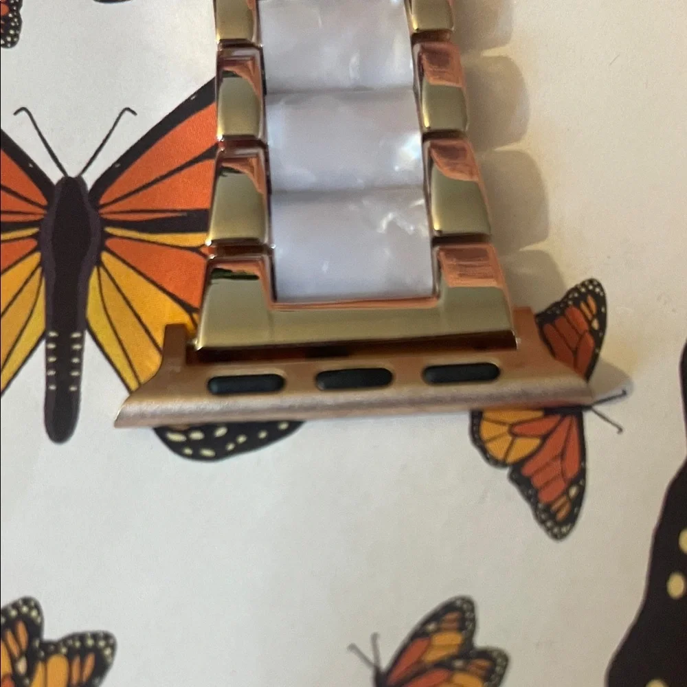 Elegant rose gold/marble inspired Apple Watch Band